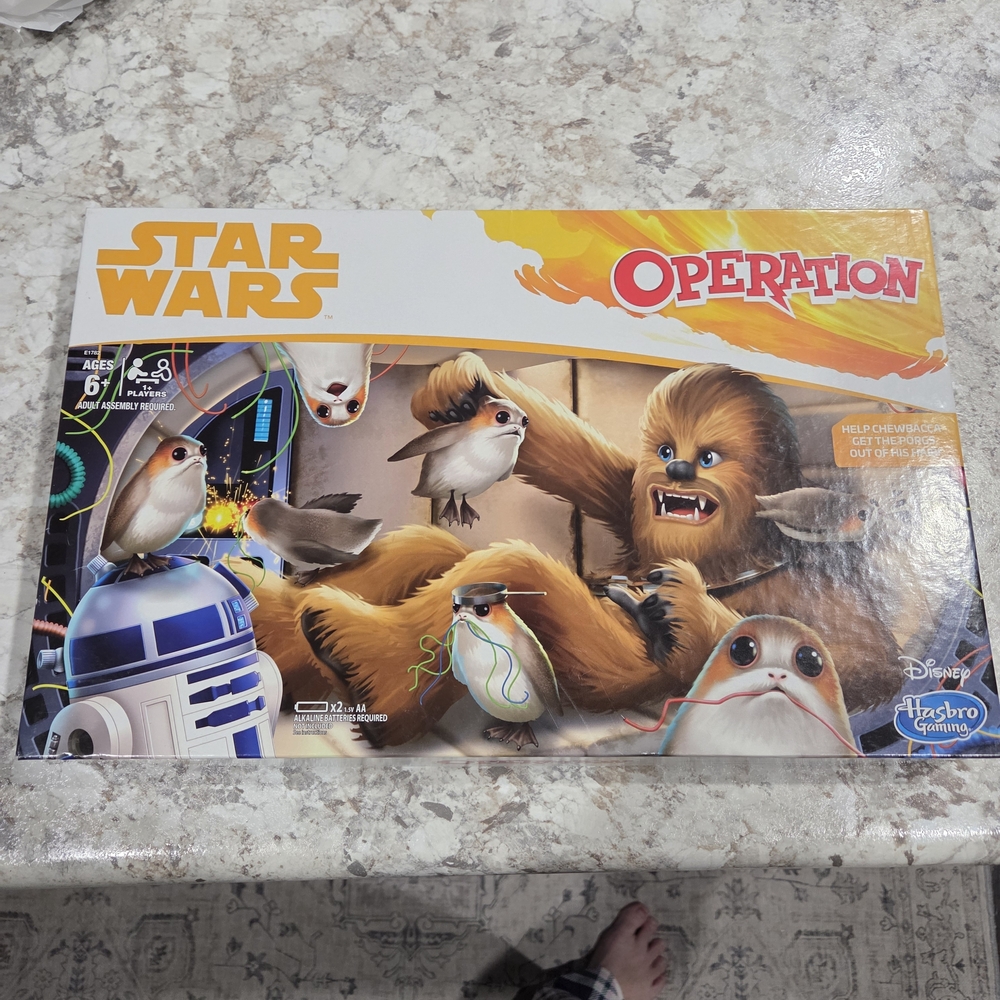 Star Wars Operation Game by Hasbro - Multicolor Chewy--Rare